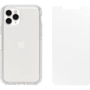 OtterBox Symmetry Clear Series Case for iPhone 11 Pro & iPhone X/Xs with Alpha Glass Screen Protector Bundle - Bundle Packaging - Clear