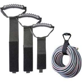 Organize Your Cords,Hoses and Cables Using Easy to Carry Wrap It Storage Straps,Heavy Duty Hook and Loop Cord Carrying Strap with Handle - Suitable for Swimming Pool and Garden Hoses