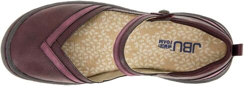 JBU Women's Raven Comfort Casual Classic Mary Jane Flats Fashion Shoes, Taupe Shimmer, 9 in Saudi Arabia