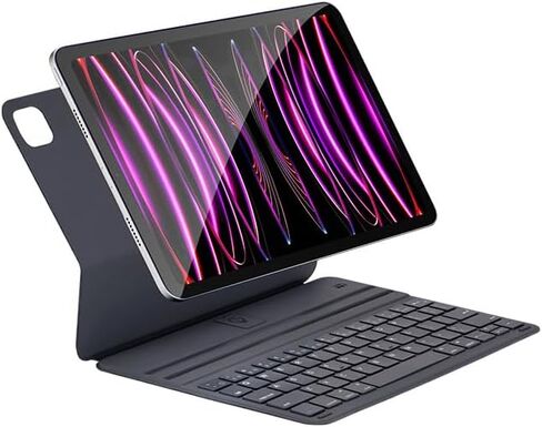 Smart Keyboard Folio for iPad Pro 12.9 inch (6rd, 5th, 4th and 3th gen) and iPad Air 13 (M2, 2024), Magnetic Keyboard Case with Two Viewing Angles, Front Back Protection (Black) in Saudi Arabia