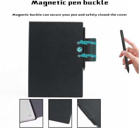 Magnetic Case for 11.8" Remarkable Paper Pro Tablet (2024 Released) - Ultra-Thin Lightweight PU Leather Book Folio Cover with Auto Sleep/Wake (Black) in Saudi Arabia