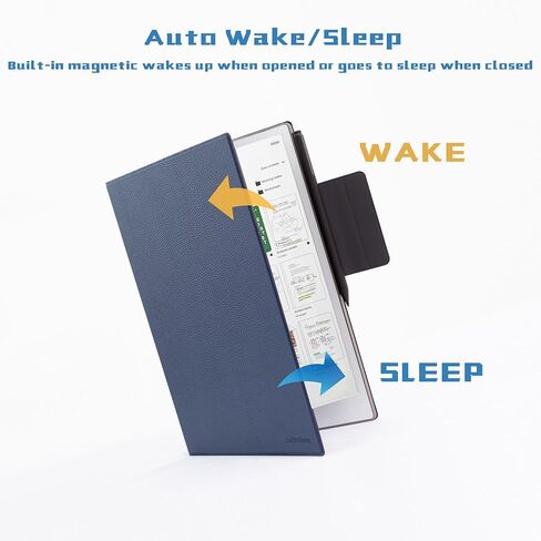 Magnetic Case for 11.8" Remarkable Paper Pro Tablet (2024 Released) - Ultra-Thin Lightweight PU Leather Book Folio Cover with Auto Sleep/Wake (Black) in Saudi Arabia