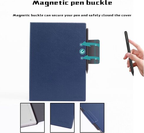 Magnetic Case for 11.8" Remarkable Paper Pro Tablet (2024 Released) - Ultra-Thin Lightweight PU Leather Book Folio Cover with Auto Sleep/Wake (Black) in Saudi Arabia