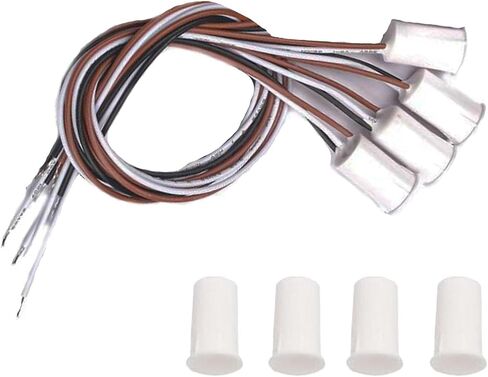 NC/NO Magnetic Reed Switch Surface Mount Door Window Alarm, RC-33 Contact Sensor, for Home Security and Burglar Alarm Systems,Magneti Door Switch 4Sets in Saudi Arabia