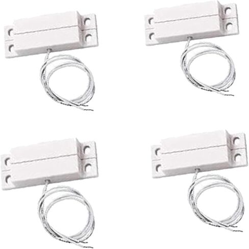 NC/NO Magnetic Reed Switch Surface Mount Door Window Alarm, RC-33 Contact Sensor, for Home Security and Burglar Alarm Systems,Magneti Door Switch 4Sets in Saudi Arabia