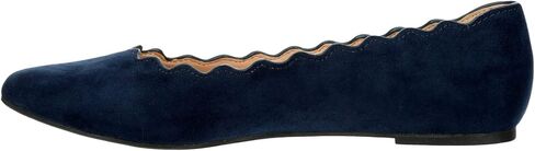 XAPPEAL Amanda - Women's Scalloped Pointed Toe Slip-On Ballet Flat in Saudi Arabia