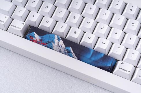 Official Bob Ross Panoramic Scenic Spacebars & Bob Ross Keycap - 6.25u and R1 1u MX Compatible (Northern Lights Spacebar & Bob Ross ESC Key) in Kuwait