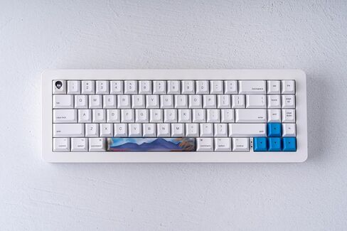 Official Bob Ross Panoramic Scenic Spacebars & Bob Ross Keycap - 6.25u and R1 1u MX Compatible (Northern Lights Spacebar & Bob Ross ESC Key) in Kuwait