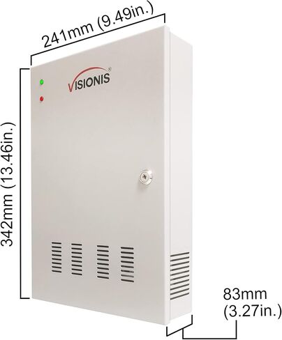 Visionis FPC-6206 التحكم في الوصول بأربعة أبواب TCP/IP Wiegand لصندوق التحكم MagLock الكهربائي المتأرجح بوزن 600 رطل + قارئ بطاقات أسود داخلي/خارجي + برنامج مضمن + 20,000 مستخدم in Kuwait
