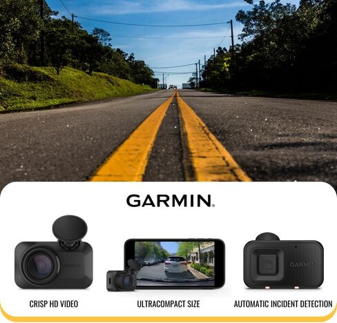 Garmin Dash Cam Mini 3 Ultra-Compact 1080p Camera with 140-Degree Field of View (Black) Bundle with Dash Camera Accessory (2 Items) in Saudi Arabia
