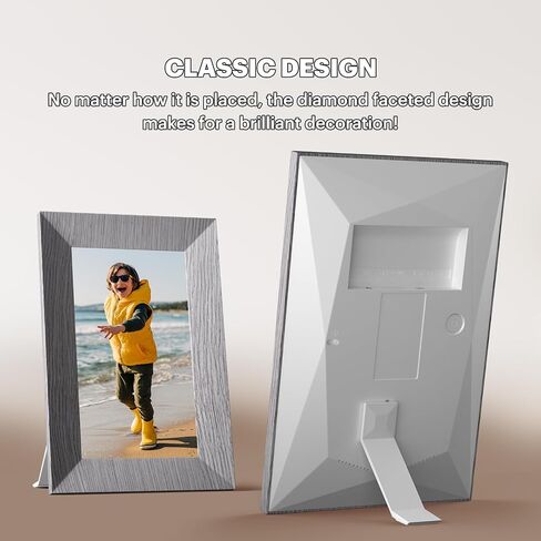 10.1" Digital Picture Frame with 32GB Storage, WiFi Digital Photo Frame 1280x800 HD IPS Touchscreen, Easy Setup for Photo & Video Sharing via Free App in Saudi Arabia