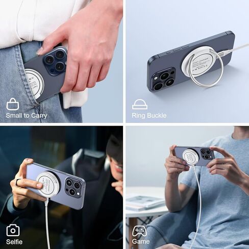 شاحن Samsung S24 Ultra Mag-Safe اللاسلكي لهاتف Samsung Galaxy S24 Ultra S23 S22 S21 S20، لوحة شحن مغناطيسية سريعة 15 وات لهاتف iPhone 15 Pro Max/15 Pro/15 Plus/14/13/12/11، Google Pixel 8 Pro/8/ 7 أ/7 6 in Kuwait