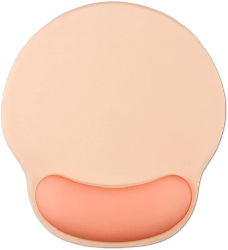 Ergonomic Mouse Pad Wrist Rest Support-Gel Filled Wrist Cushion Support - Comfort Improve Precise Clicksable,Nonslip (Red Orange) in Kuwait