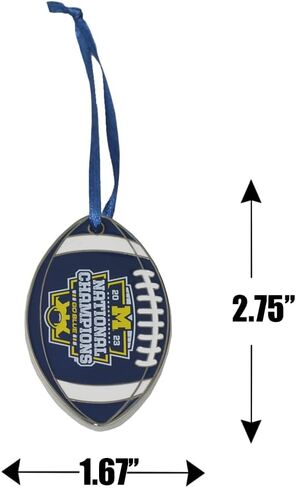 Michigan Wolverines College Football Playoff (CFP) 2023 National Champions Snowflake Ornament in Saudi Arabia