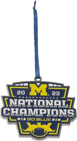Michigan Wolverines College Football Playoff (CFP) 2023 National Champions Snowflake Ornament in Saudi Arabia