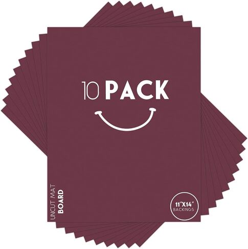 Golden State Art, Pack of 10 Blue 11x14 Uncut Matt Boards, Acid Free Backing Matte Boards, Ideal for Photos/Pictures/Prints/Frames/Arts in Saudi Arabia