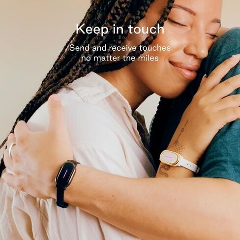 BOND TOUCH 4 Bracelet - Long-Distance Relationship Touch Bracelet for Couples, Friends and Families to Feel Connected (1 Unit) (Black) in Saudi Arabia