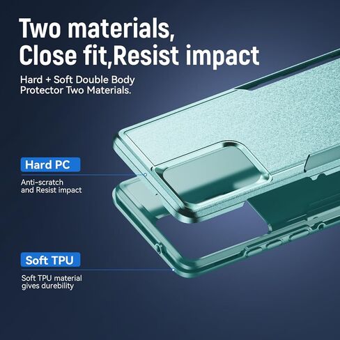 for Motorola Edge 2024 Case, with HD Screen Protector [Military Grade Drop Tested] Heavy-Duty Tough Rugged Shockproof Protective Case for Moto Edge 2024, Black in Kuwait