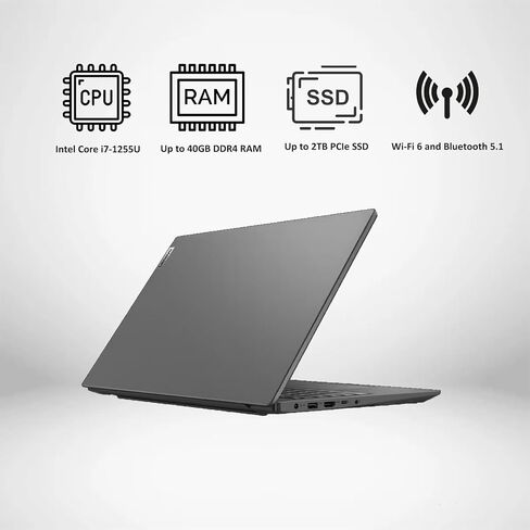Lenovo V15 Gen 3 Business Laptop, 15.6" FHD Display, Intel Core i7-1255U, 40GB RAM, 1TB SSD, Wi-Fi 6, Bluetooth, HDMI, RJ-45, Webcam, Windows 11 Pro, Grey in Saudi Arabia
