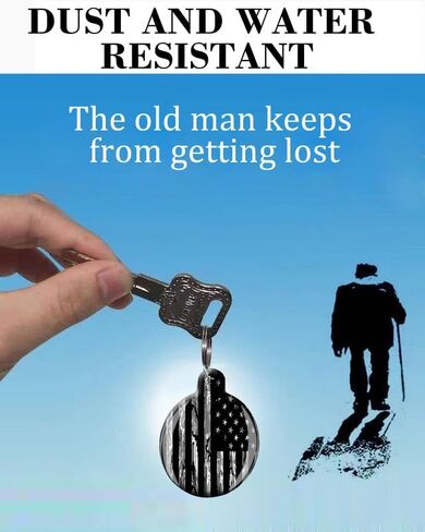 Compatible with AirTag Case Cover, Cute Protective Tracker Case with Loop Keychain Holder for Airtag,Scratch Resistant Airtag Cover for Wallet,Luggage,Cat,Dog,Pets(Camo America US Flag) in Kuwait