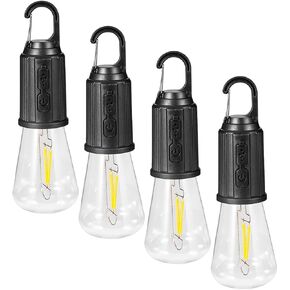 Rechargeable Tungsten Light Camping Lights Bulbs for Tent,LED Portable Camping Lanterns Hanging Lamp for Emergency, Fishing, Hiking, Backpacking