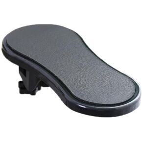 Cyrank Computer Arm Rest for Desk, Rotatable Comfortable Desk Extender Tray Ergonomic Design Table Mount Arm Wrist Rest Shelf(Black)
