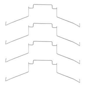 4 Pcs Computer mainboard Fan Latch CPU Radiator Fan Hook Fixed Support Elastic Steel Fan Latch 12CM Hook Type