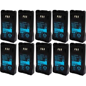 10-Pack 2600mAh KNB-48L Replacement Battery for Kenwood NX-200 KNB-47L TK-5220 NX-300 TK-3320 TK-5320 7.4V Li-ion Upgrade Battery