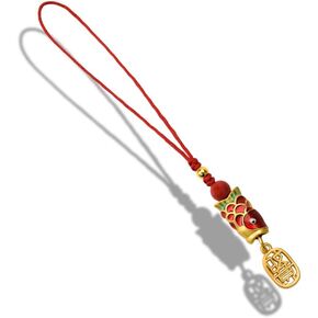 Lucky Carp Phone Charm Gifts Chinese Style Gifts for Women Men Cell Phone Lanyard for teens Girls Boys Phone Chain Gift for Friend Husband Wife Phone Case Accessories for Teens Adult