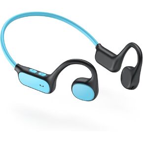iClever Kids Headphones, Bluetooth 5.4 Air Conduction Open Ear Headphones, Safe Volume 74&85 dBA, Clear Audio, 360° Bending, Ultra-Light Comfortable Kids Bluetooth Headphones for iPad/Outdoor/Sports