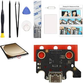 Charging Port Replacement Kit Compatible with Galaxy Tab A7 10.4 2020, Dock Board USB-C Connector for Tab A7 10.4 2020 SM-T500/505 Tablet, with Instruction & Tools