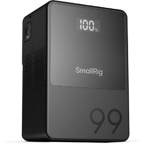 SMALLRIG V Mount Battery VB99, 99Wh / 6800mAh V-Mount Battery with PD 100W USB-C Fast Charging, with D-TAP, USB-A, Dual DC Port, OLED Screen, for Camera, Camcorder, Monitor, Video Light, Green - 4930