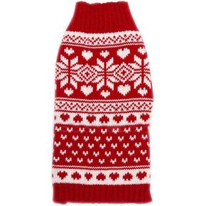 Tangpan Classic Red Snow Pro Pet Turtleneck Dog Sweater Puppy Kitten Cats Apparel Clothes Size XS