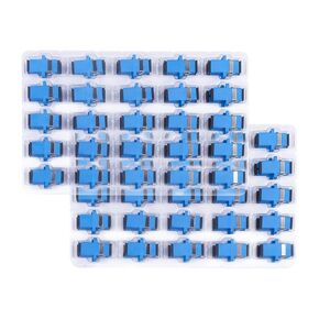 Fiber Optical Coupler -100 Pack SC/UPC Fiber Optic Coupler, SC Female to SC Female UPC Simplex Single Mode Fiber Optical Coupler, Network Internet Connector Adapter with Mount Panel