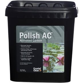 CrystalClear Polish AC, Activated Carbon Water Conditioner, Water Polish & Odor Absorber, 5lbs Pail Treats Up to 2,000 Gallons