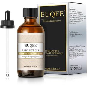 EUQEE Fresh Linen Fragrance Oil 60ml Premium Fragrance Essential Oil for Aromatherapy, Diffusers, DIY Bath Bombs, Candle Making (2.02 Fl oz)