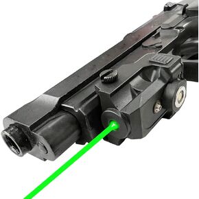 Infilight Green Laser, Tactical Pistol Laser Sight Magnetic Charging Green Laser Compact Dot Sight Picatinny Rail Mount Laser Sight Less Than 5mw Rechargeable Laser Pointer for Pistols & Handguns