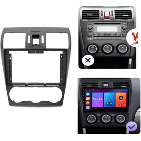 9'' Car Radio Stereo Dash Install Kit Fascia Panel Trim fits for Subaru Forester WRX XV 2016 2017 2018 Impreza Levorg Installation Aftermarket Stereo Headunit