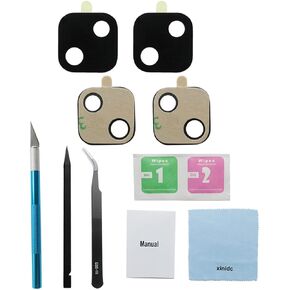 2PCS OEM Original Rear Camera Glass Lens Replacement for Google Pixel 4A with Adhesive Preinstalled, Professional Repair Toolkit and Installation Manual Included (for Pixel 4A)