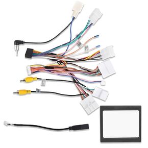 NHOPEEW Radio Wiring Harness Adapter Connector Compatible with Toyota RAV4 Camry Fortuner Hilux Corolla Venza - Plug and Play Car Stereo Radio Harness with Canbus + Original USB Cable