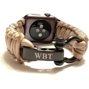 Water Bear Tactical 550 Paracord Band made for Apple Watch 42mm & 44mm for Apple Watch Series 7, 6, 5, 4, 3, 2, 1