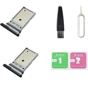 for Galaxy S21 FE Dual SIM Card Tray Replacement, Dual SIM Card Slot Holder Compatible with Galaxy S21 FE (Graphite)