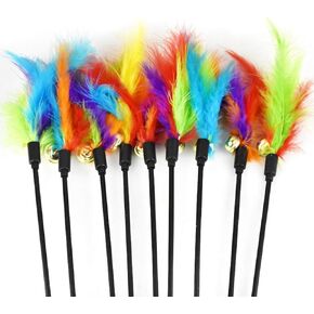 Cat Stick Catcher, with Bell Colorful Wand Pet Interactive Toy Dimension: app.41cm/16.14in