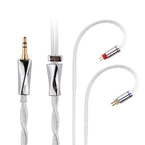 FAAEAL Earphone Cable with 2Pin 0.78mm Pin,6N-OCC Silver Plated Litz HiFi Replacement Cable,3.5mm Upgrade Wire for BLON BL03 TANGZU x HBB Xuan NV FUDU Nezha 7HZ Legato Rinko Headphone (0.78mm 3.5mm)