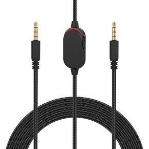 AW920H Detachable Gaming Headset Cable Compatible with Alienware AW720H AW310H AW510H Gaming Headset, Nylon Braided Wire with Inline Mute Switch and Volume Controller (5.5ft)