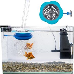Water Flow Controller for Fish Tank, Aquarium Accessories for Fish Tank, Aquarium Filter Baffle, Fish Tank Filter Flow Controller Efficiency Water Filling Accessories, Blue