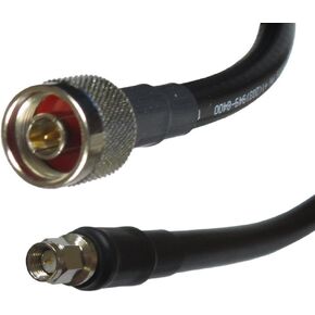 MPD Digital I LMR400 Times Microwave Coaxial Cable I N Male to SMA Male Connectors I Low Loss RF Coaxial Cable I CB, Ham Radio, Transmitters, Antenna I 25ft