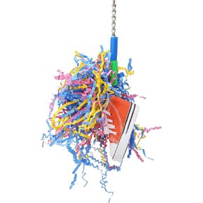 Bonka Bird Toys 1717 Shoo Shred Bird Toy Parrot Craft cage Cages Cockatiels Budgies parrotlets. Quality Product Hand Made in The USA.