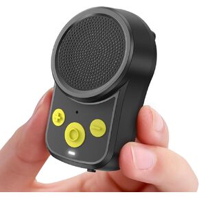 INFURTURE Wearable Waterproof Bluetooth Speaker-Clip-On Wireless Portable Speaker (Non-Magnetic)-Built-in Mic for Hands-Free Music/Calls-15 Hours Battery Life-for Work/Riding/Golf/Outdoor