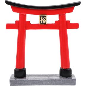 POPETPOP Japanese Torii Gate Aquarium Decor Statue Chinese Miniature Zen Garden Accessories Bonsai Mini Shinto Shrine Sculpture Micor Landscape Decorations Fish Tank Ornaments
